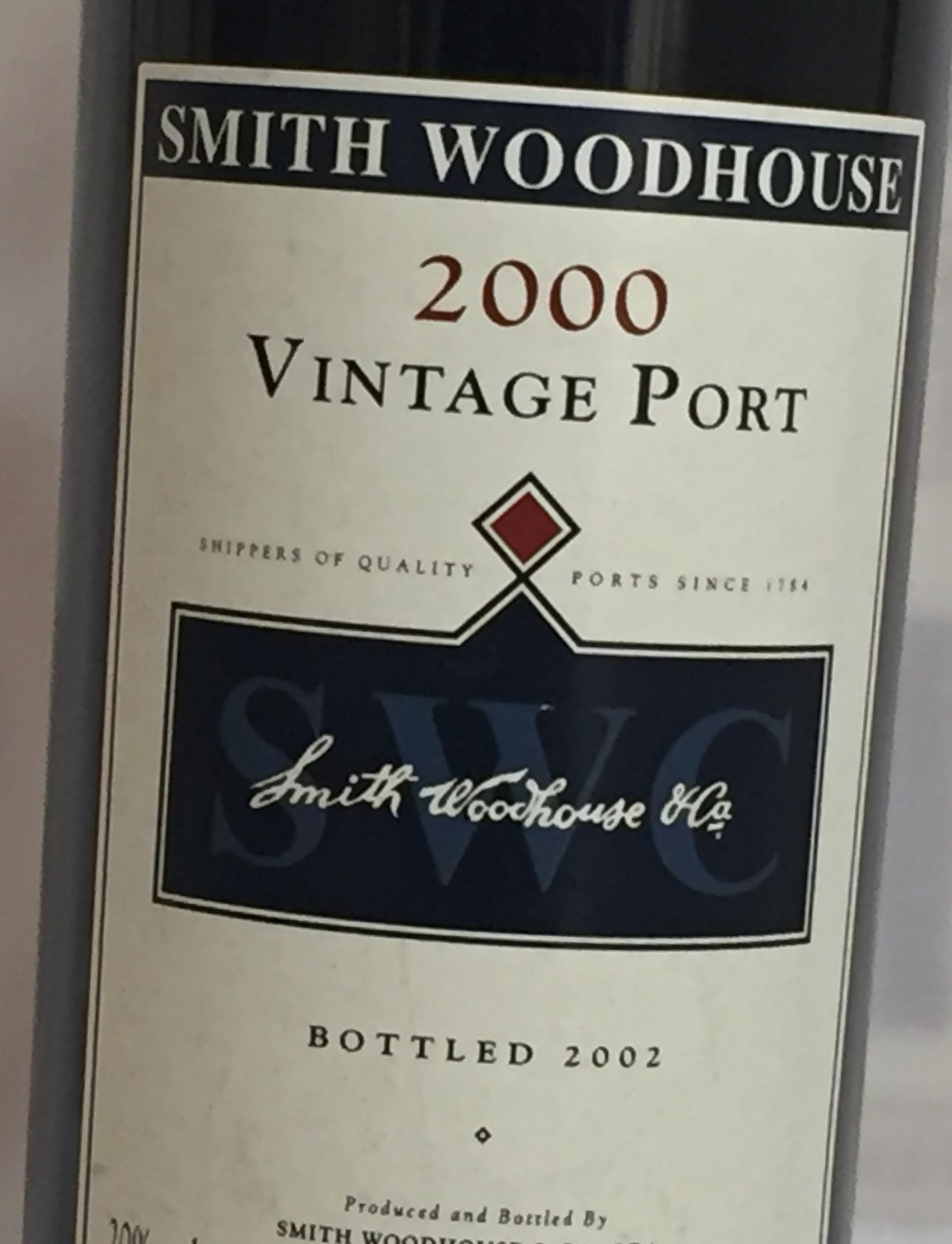 Smith Woodhouse Vintage Port 2000